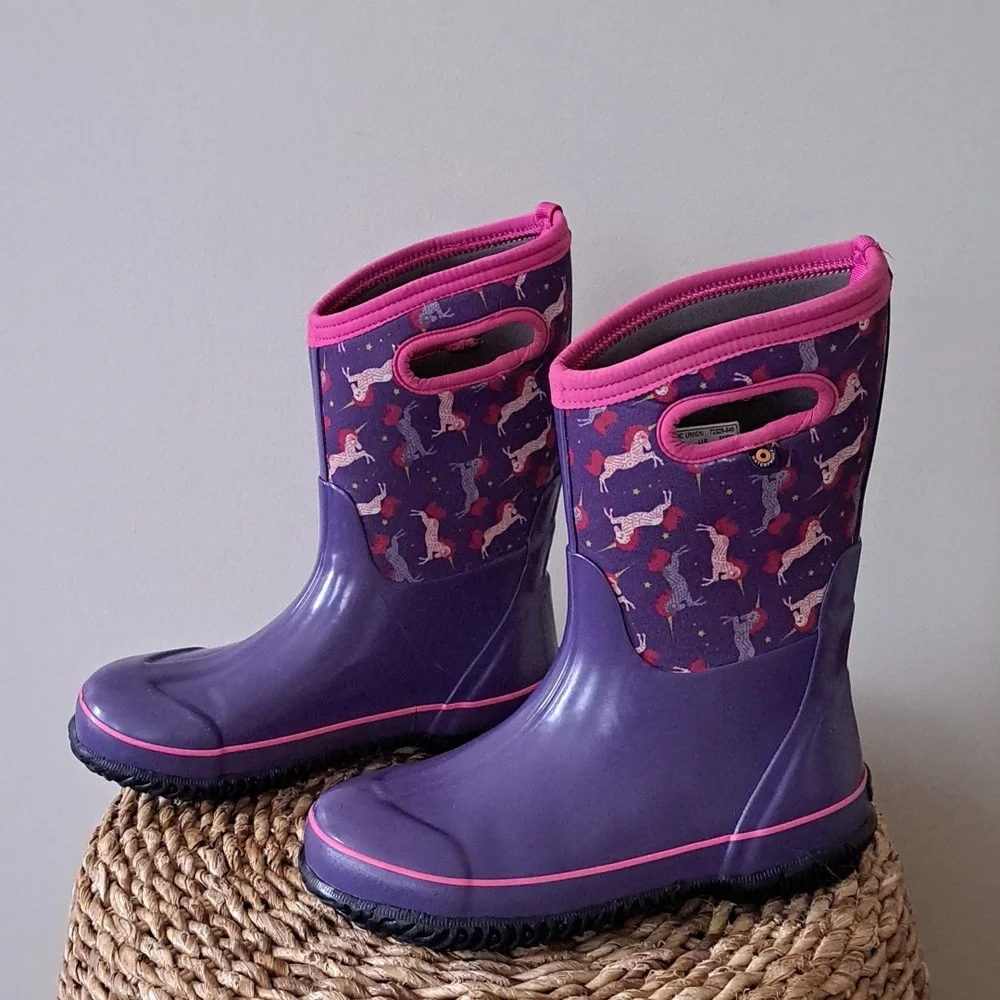 BOGS Girls Classic Waterproof/Insulated‎ Pull On Winter/Snow/Outdoor Boots 6